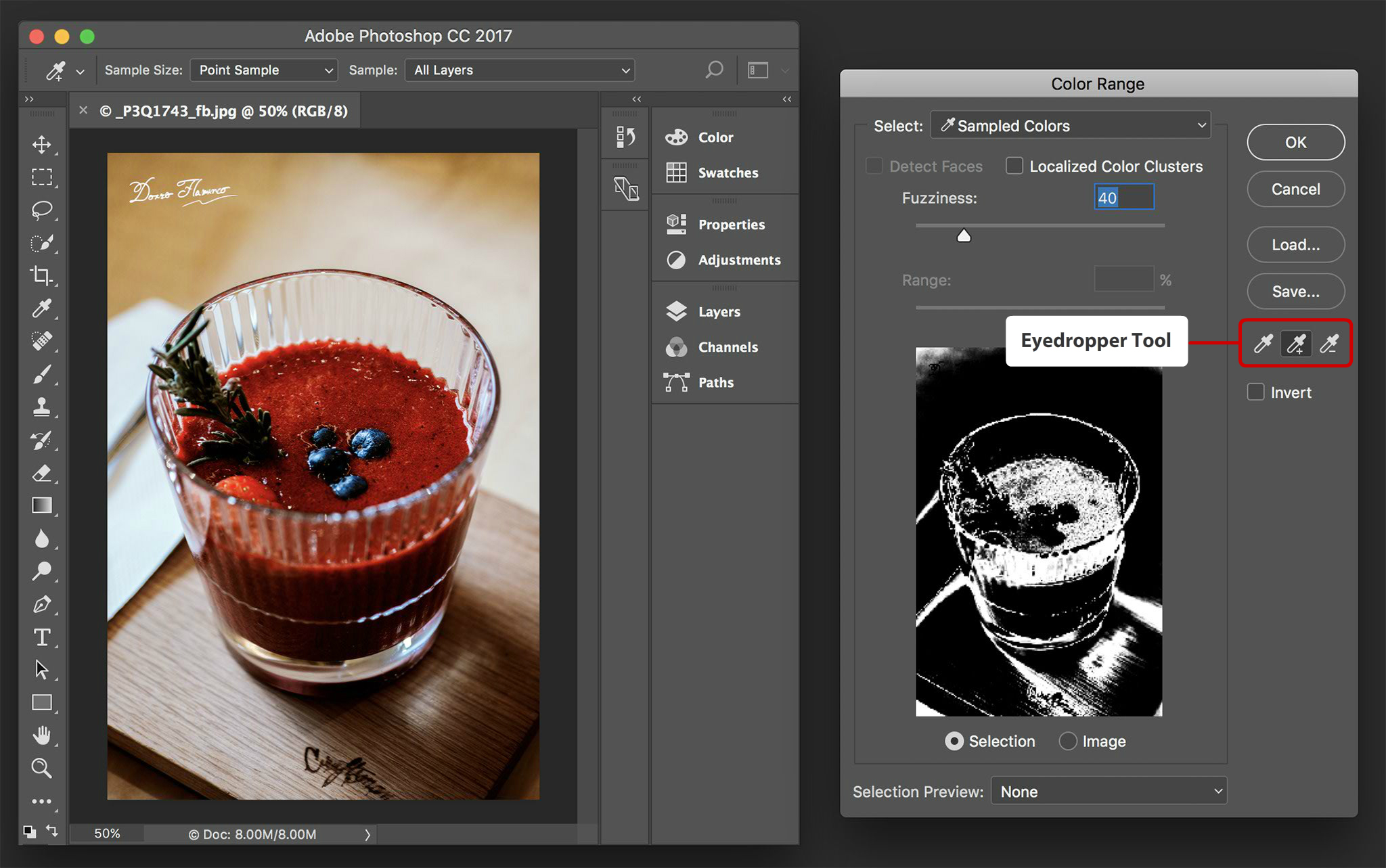 Photoshop CC : เลือกเฉพาะสีในภาพด้วย Color Range - DozzDIY Photoshop Cc : เลือกเฉพาะสีในภาพด้วย Color Range - Dozzdiy