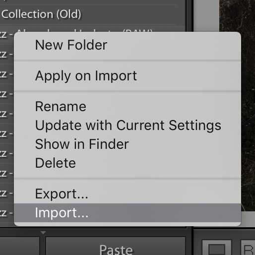 lightroom cc presets folder